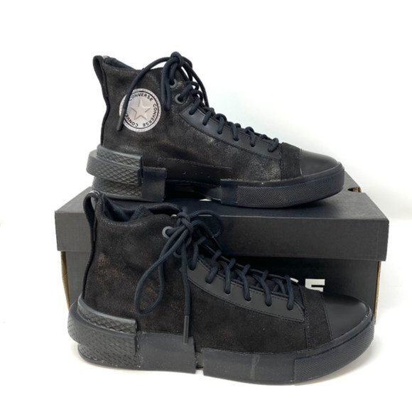 💖MEGA SALE💖Converse 169459C ALL STAR DISRUPT CX High Suede Canvas Black Women - Picture 1 of 13